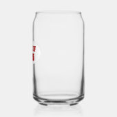 学校赤と白カラー学年 ガラス缶 (左)