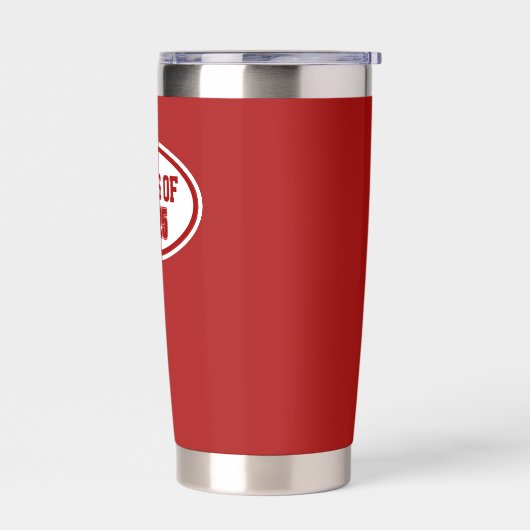 学校赤と白カラー学年 保温保冷タンブラー (左面)