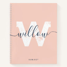 学校赤面ピンクスクリプトタイポグラフィモノグラム