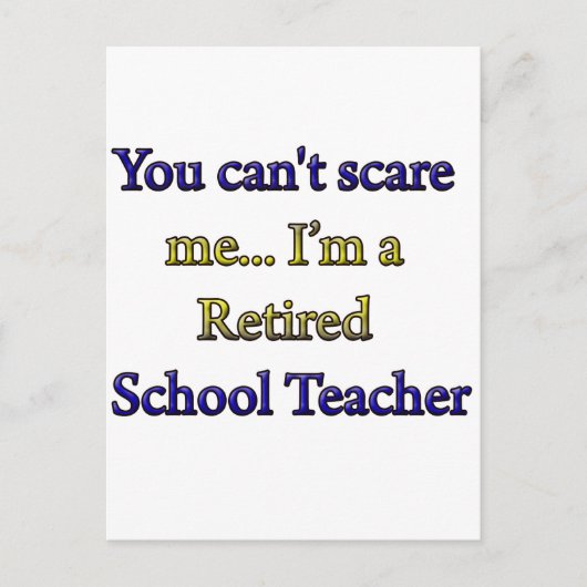 学校退職した先生 ポストカード (正面)