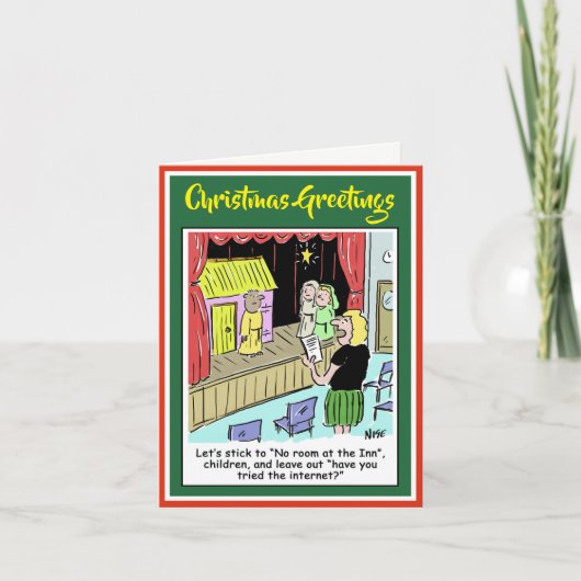 学校遊のクリスマスカード用出生漫画 シーズンカード (正面)