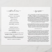 学校遊や演劇の演目/プログラム チラシ (裏面)