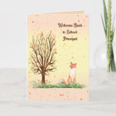 学校長のカードへようこそ サンキューカード (正面)