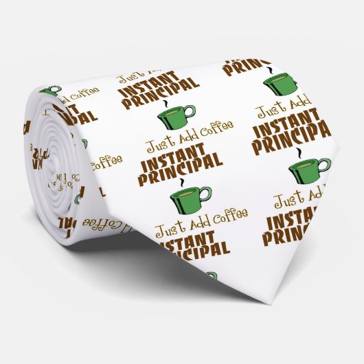 学校長のギフトは"ちょうど加えますコーヒー"を ネクタイ (ロール)