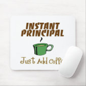 学校長のギフトは"ちょうど加えますコーヒー"を マウスパッド (マウス)