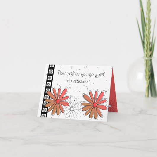 学校長の退職カードII カード (正面)