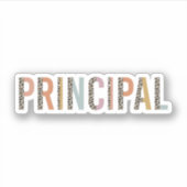 学校長への主チームギフト シール (正面)