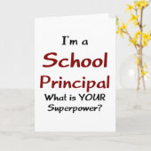 学校長 カード (黄色い花)