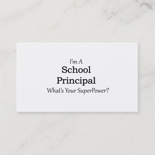 学校長 名刺 (正面)