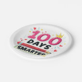 学校頭が切れる日100日先生 ペーパープレート (アングル)