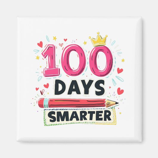 学校頭が切れる日100日先生 マグネット (正面)