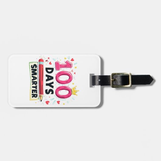 学校頭が切れる日100日先生 ラゲッジタグ (正面横)