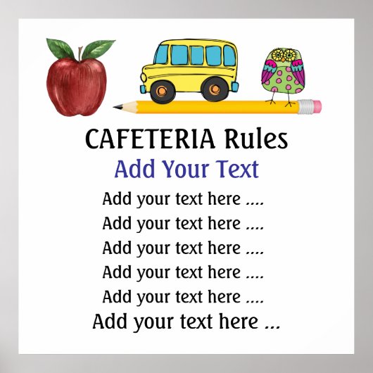 学校食堂ポスター – SRF ポスター (正面)