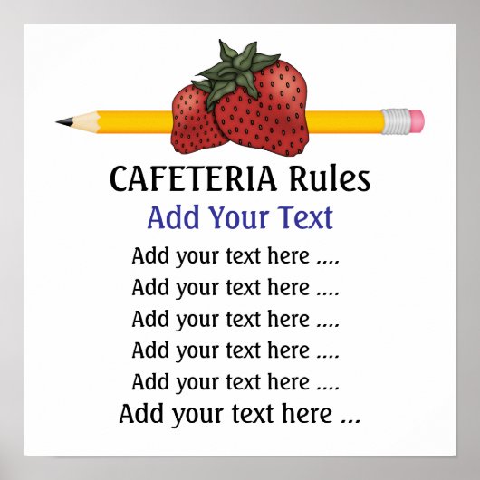 学校食堂ポスター – SRF ポスター (正面)