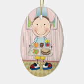 学校食堂 – SRF セラミックオーナメント (左)