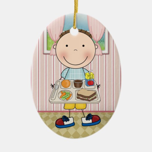 学校食堂 – SRF セラミックオーナメント (正面)