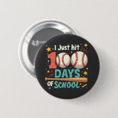 学校100人日野球の100日を打った 缶バッジ (正面&裏面)