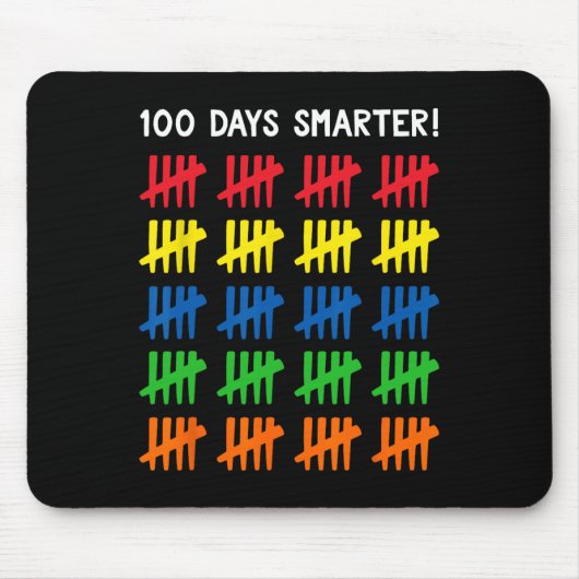 学校100日の子ども100タリーマーク マウスパッド (正面)