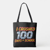 学校100日を乗り越えた トートバッグ (裏面)