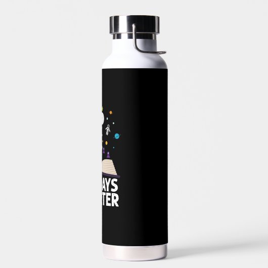 学校100日日書籍頭が切れる宇宙 ウォーターボトル (左面)