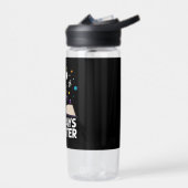 学校100日日書籍頭が切れる宇宙 ウォーターボトル (左面)