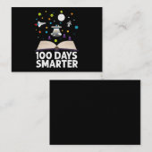 学校100日日書籍頭が切れる宇宙 ノートカード (正面/裏面)