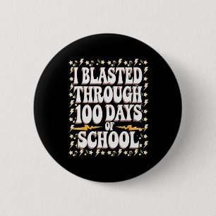 学校100日目の子供の100日をブラストした 缶バッジ