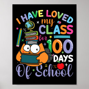 学校100日目の100日に私のクラスを愛し教えた ポスター