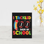 学校100日目ハッピー100学校日教え カード (黄色い花)