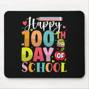 学校100日目ハッピー100学校日教え マウスパッド