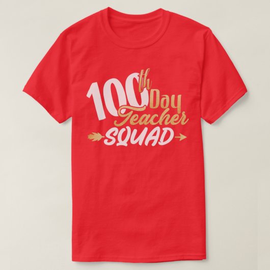 学校100日目先生分隊金ゴールド Tシャツ (デザイン正面)