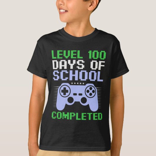学校100日目子供へ Tシャツ (正面)