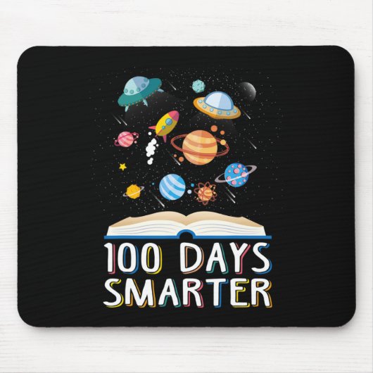 学校100日目100日書籍頭が切れる宇宙L マウスパッド (正面)