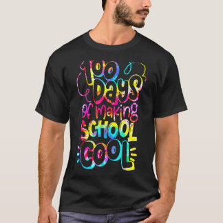 学校100日目100校日10カッコいい校 Tシャツ