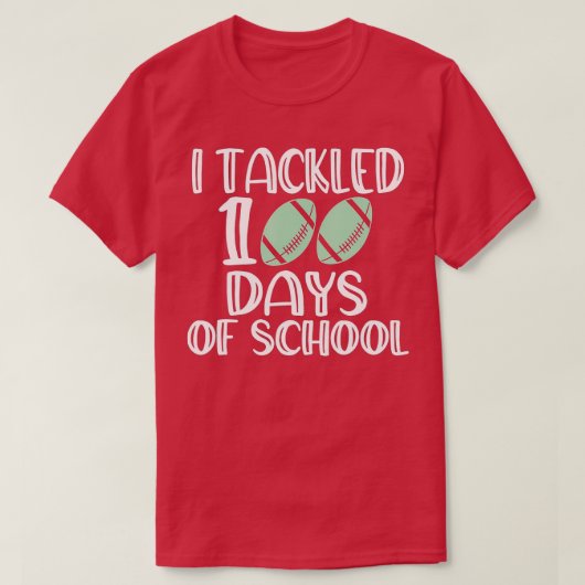 学校100日目 – 学校100人の日に取り組んだ Tシャツ (デザイン正面)