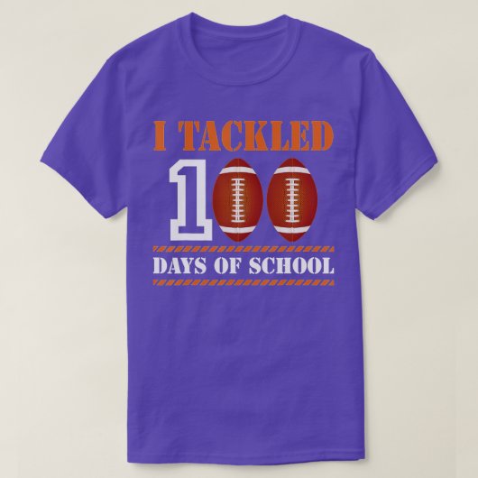 学校100日目 – 学校100人の日に取り組んだ Tシャツ (デザイン正面)