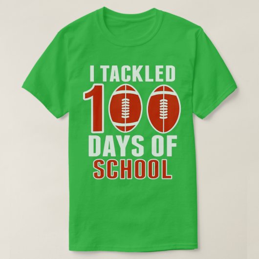 学校100日目 – 学校100人の日に取り組んだ Tシャツ (デザイン正面)
