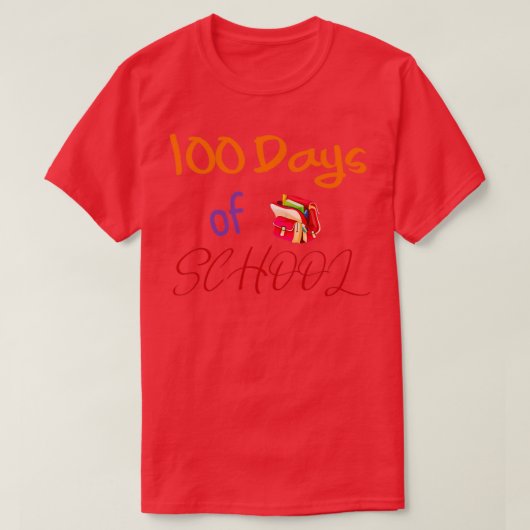 学校100日2 Tシャツ (デザイン正面)