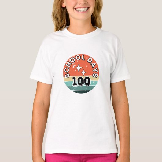 学校100日、学校100日 Tシャツ (正面)