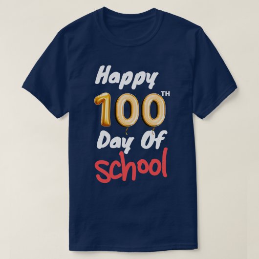 学校41の幸せな100日目 Tシャツ (デザイン正面)