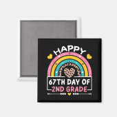 学校67日目 2年生の67日目をお祝いします 先生 マグネット (正面/裏面)