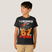 学校67日間をやり遂げた Gen Alphaスラング ミーム S Tシャツ (正面フル)