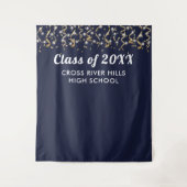 学校 クラス 年間 写真 背景 カスタム カラー タペストリー (正面)