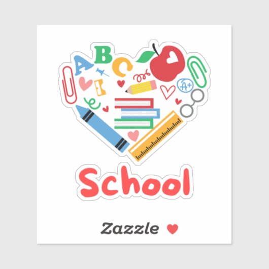 学校 シール (シート)