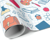 学校 ラッピングペーパー (ロールコーナー)