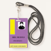 学校、仕事、イベント等のIDバッジ バッジ (正面ランヤード)