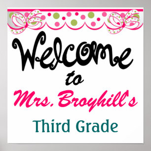 学校 – 先生教室へようこそ – SRF ポスター