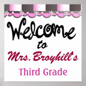 学校 – 先生教室へようこそ – SRF ポスター (正面)