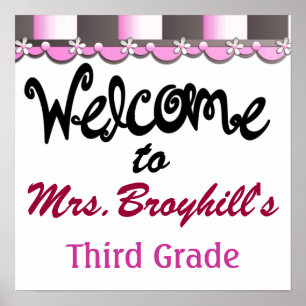 学校 – 先生教室へようこそ – SRF ポスター