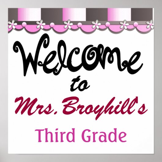 学校 – 先生教室へようこそ – SRF ポスター (正面)